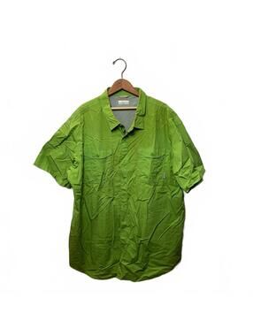 Columbia Green Vented Fishing Shirt XXL 2TG